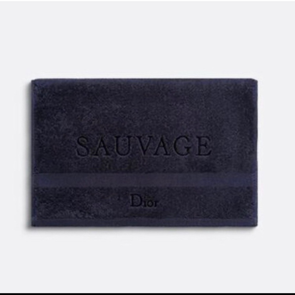 Dior Men's Navy Blue Sauvage Hand/Face Towel